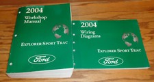 Original 2004 Ford Explorer Sport Trac Shop Service Manual + Wiring Diagram Set