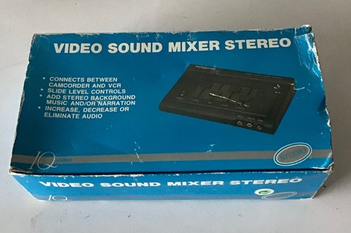 Video sound mixer - sound, stereo-
