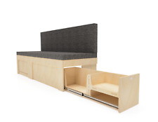Plain Ply Sliding Campervan Bed with Drawer (1800 x 1100mm)