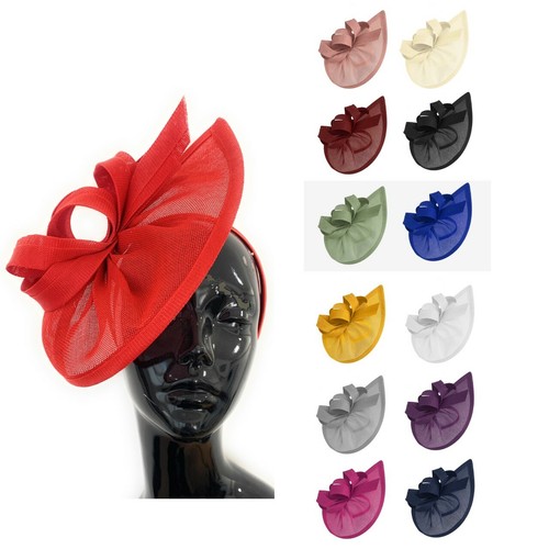 Vegan moon hoop fascinator - fascinator, on