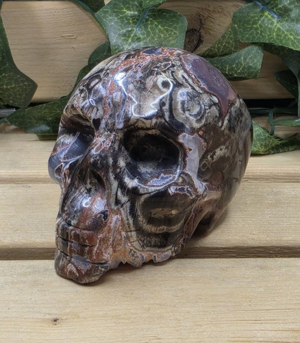 Stunning money agate carved - agate,