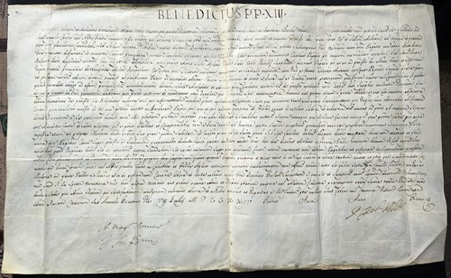 1724 papal brief benedict - papal, xiii