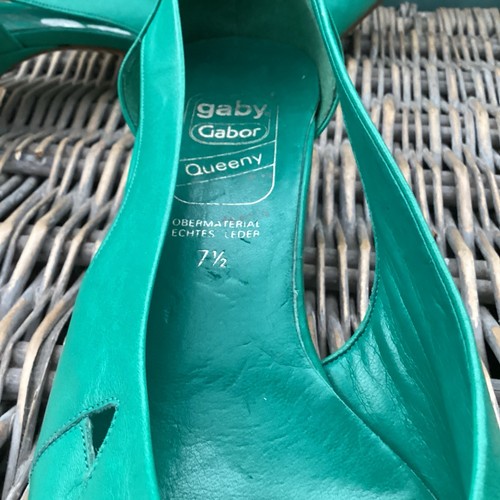 Ladies turquoise vintage shoes - ladies,