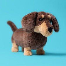 Jellycat Authentic Amuseables Otto Sausage Dog Stuffed Animal - BNWT & Gift Bag