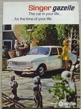 SINGER GAZELLE Car Sales Brochure 1969 #7521/H