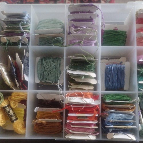 Cross stitch threads - stitch, in
