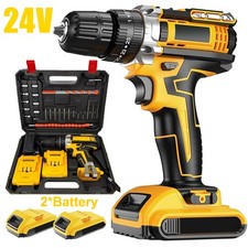 2 Battery 24V Cordless Drill