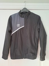 Boys Black Umbro Sports Jacket