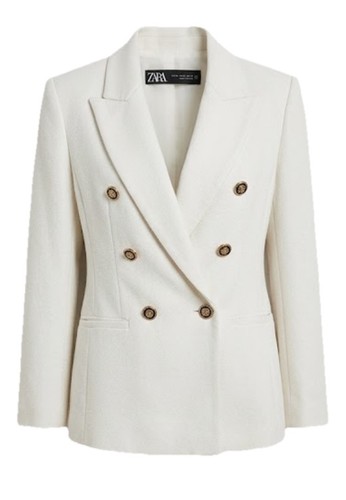 Zara cream blazer - cream, xs