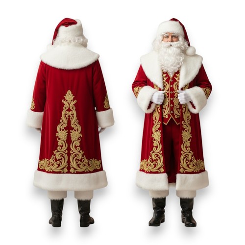 Luxury santa suit red - suit:, wool