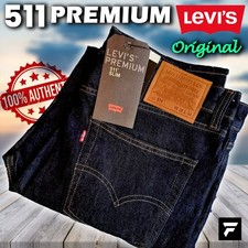 Levi's 511 Original Slim Fit Mens Jeans Dark Blue Black All Size