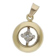 Diamond pendant 585/14 K gold