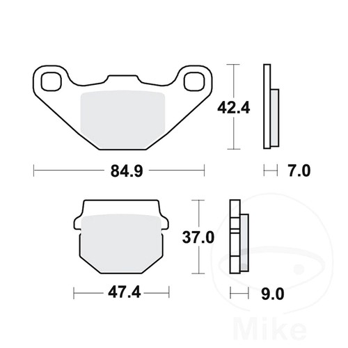 Brake pad rear - brake, aprilia
