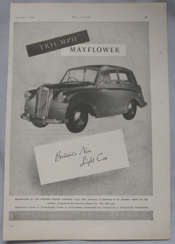 1949 triumph mayflower - triumph,