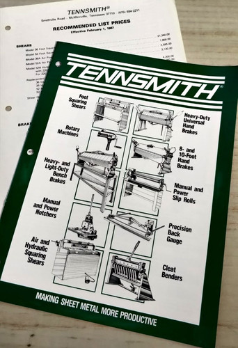 1987 tennsmith catalog - 1987,
