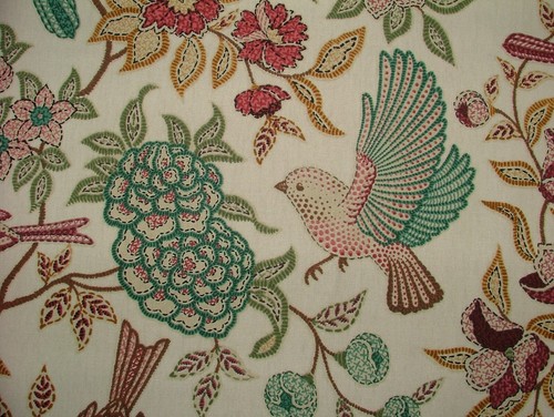 Floral cotton curtain fabric - curtain, 2