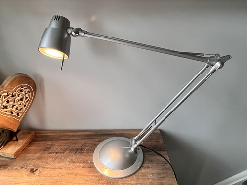 Silver articulated anglepoise - articulated,