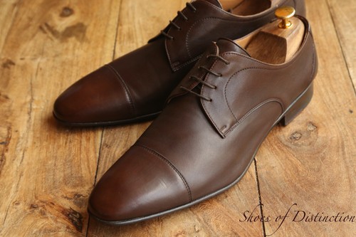 Stemar brown leather - leather, derby