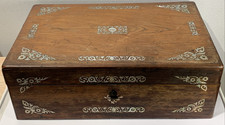 Antique Writing Slope With Mother-of-Pearl Inlay Restoration Project