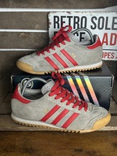 Adidas Originals Rom Grey Red Suede UK Size 8 2012