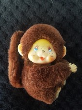 Vintage Monchichi Hugger  Clip On 70s 80s Retro Monkey