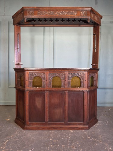 Old charm oak bar - home,