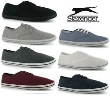 BIG SALE Men Slazenger Lace up Canvas Pumps Plimsolls Shoes Trainers  Size:4-13