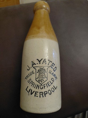 Liverpool ginger beer bottle - beer,