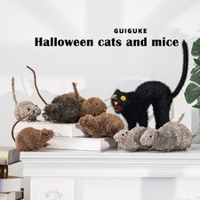Cat Toy Rat Mouse cute brown realistic cat toy chase play toy