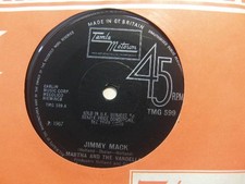 Martha and the Vandellas – Jimmy Mack 1967 7” Tamla-Motown TMG 599