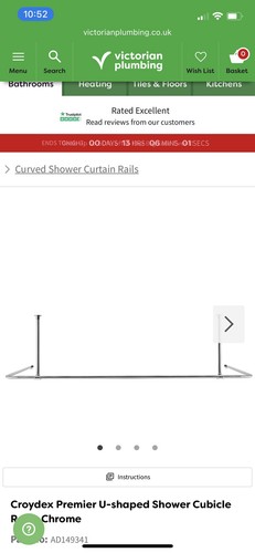 Croyde premier shaped shower - croyde,