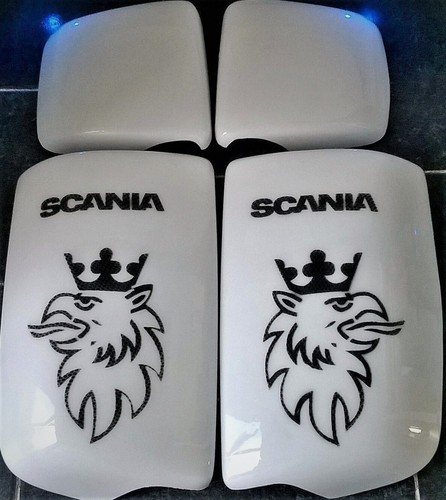 Scania newgen mirror covers - scania,