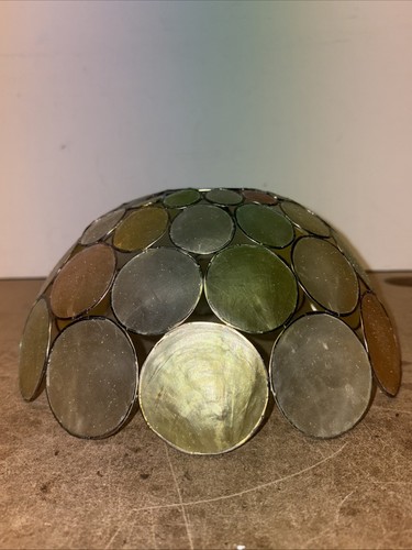 Vintage retro capiz - shell, lamp