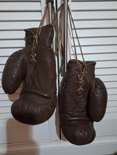 Rare Opportunity To Purchase  Frank Bryan  vintage straw filled boxing gloves