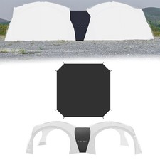 Spacious Camping Tent Mat with Canopy Passage for Easy Tent Connection Outdoors