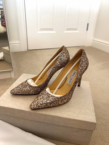 Jimmy choo romy 100 gold - jimmy,