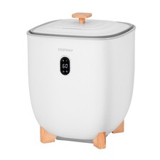 20L Electric Towel Heater with Drying Mode Timer Auto Shut Stainless Steel White