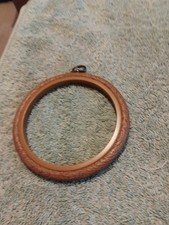 Framecraft 4"Frame/ Flexi Hoop. Wood Effect Plastic 10cm Aperture. Brand New