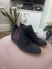 Ted Baker Navy Blue Suede Chelsea Boots Uk 3.5 Eu 36.5 Good condition