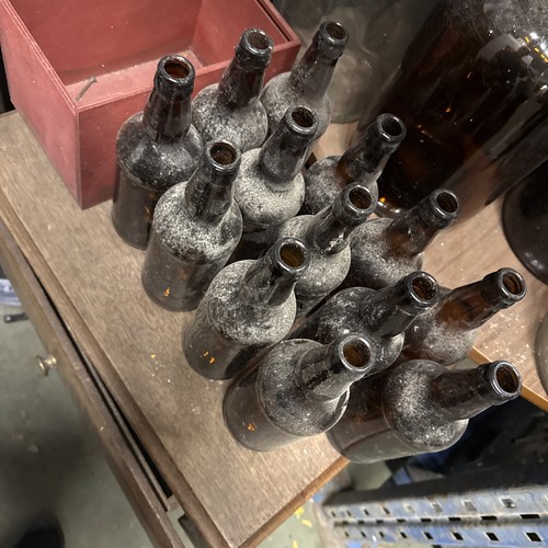 Vintage glass bottles - vintage,