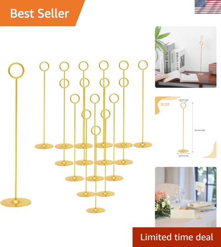 16pk gold table number - gold, holders