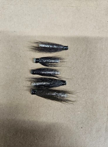 Tube flies 30mm black - 30mm,