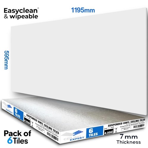 Suspended vinyl ceiling tiles - suspended,