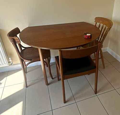 Oval wood drop - wood, dining