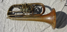 Vintage Bass Trumpet Approx 55/23cm