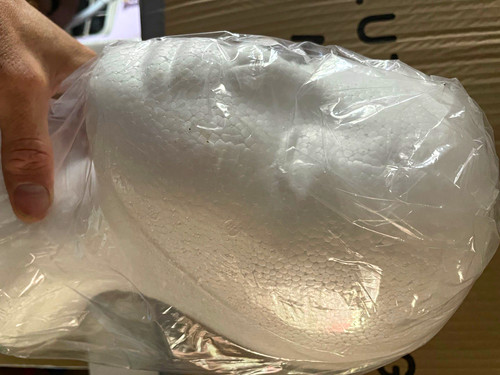 White polystyrene mannequin - white,