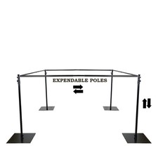 10 ft x 10 ft Adjustable Wedding Canopy Chuppah Mandap Hardware Kit