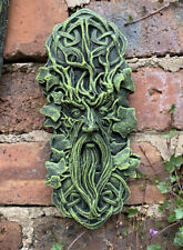 Christmas present green man stone garden ornament greenman
