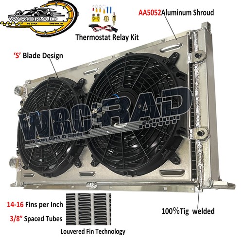 Full aluminum radiator fan - aluminum,