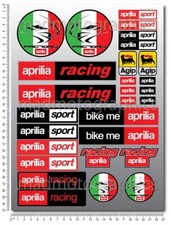 Aprilia Racing motorbike decals set sheet stickers RSV4 RS rsv1000 Tuono